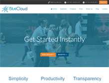 Tablet Screenshot of bluecloudtech.com